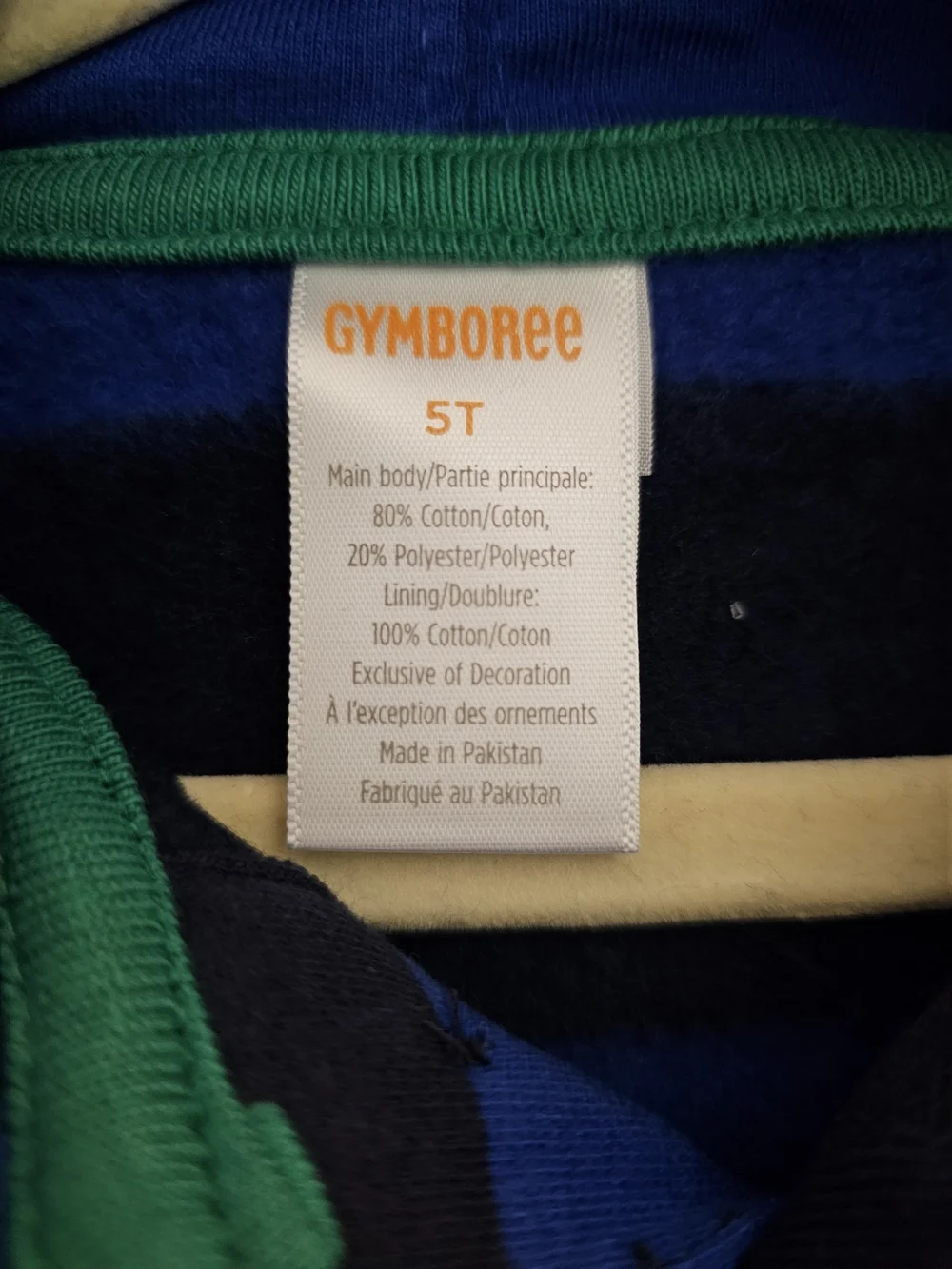 Gymboree Blue & Navy Striped Hoodie Shirt